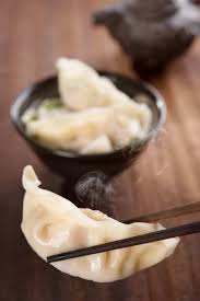 Platos asiáticos de invierno dumplings